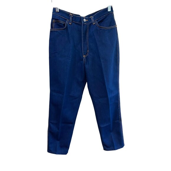 Gitano Vintage Women's Size 30S Dark Blue High Waist Jeans Cotton Blend Straight - Picture 2 of 7